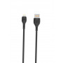 Кабель SkyDolphin S22L Soft Silicone USB - Lightning 1м, Black (USB-000601) (29333-03)