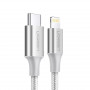 Кабель Ugreen US304 USB-C - Lightning, 2м, Silver (70525)