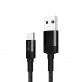 Кабель Grand-X USB-USB Type-C, 3A, Cu, 1м, Fast Сharge, Black (FC-03)