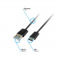 Кабель Global MSH-CA-001 USB-USB Type-C 1м Black (1283126474675) (24293-03)
