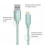 Кабель ColorWay USB-Lihgtning, 2.4А, 2м Mint (CW-CBUL007-MT) (23153-03)