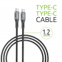 Кабель Intaleo CBGPD60WTT1 USB Type-C-USB Type-C 1.2м Grey (1283126518096) (29494-03)