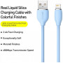 Кабель Baseus Jelly Liquid Silica Gel USB-Lightning, 2.4A, 2м Blue (CAGD000103) (33574-03)