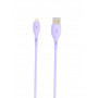 Кабель SkyDolphin S22L Soft Silicone USB - Lightning 1м, Violet (USB-000600) (29334-03)