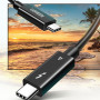 Кабель Ugreen US501 USB - USB-C, 0.8м, Black (30389)