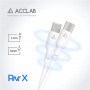 Кабель ACCLAB PwrX USB Type-C-Lightning 1.2 м 30W White (1283126559556)