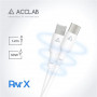 Кабель ACCLAB PwrX USB Type-C-Lightning 1.2 м 30W White (1283126559556) (34044-03)