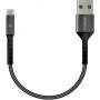 Кабель Intaleo CB0 USB-microUSB 0.2м Black/Grey (1283126495632) (24894-03)