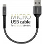 Кабель Intaleo CB0 USB-microUSB 0.2м Black/Grey (1283126495632) (24894-03)