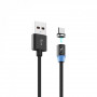 Кабель SkyDolphin S59V Magnetic USB - мicroUSB 1м, Black (USB-000442) (26755-03)
