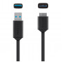 Кабель Belkin USB 3.0 - MicroUSB 3.0 (5Gbps) 0.9 м Black (F3U166bt03-BLK) (32205-03)