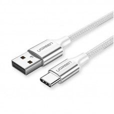 Кабель Ugreen US288 USB - USB-C, 3м, Silver-White (60409)