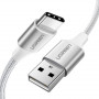 Кабель Ugreen US288 USB - USB-C, 3м, Silver-White (60409) (33935-03)