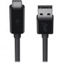 Кабель Belkin USB3.1-USB Type-C, 1м Black (F2CU029bt1M-BLK) (20815-03)