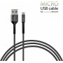 Кабель Intaleo CB0 USB-microUSB 1.2м Black/Grey (1283126495649) (24895-03)