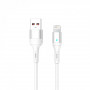 Кабель SkyDolphin S06L LED Smart Power USB - Lightning 1м, White (USB-000555)