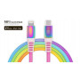 Кабель REAL-EL Rainbow USB-C-Lightning, 1м (4743304104710) (25466-03)