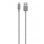 Кабель Mixit Metallic Belkin USB - MicroUSB 3 м Grey (F2CU021bt10-GRY) (32206-03)