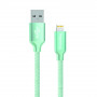 Кабель ColorWay USB-Lihgtning, 1м Mint (CW-CBUL004-MT) (21996-03)