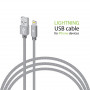 Кабель Intaleo CBGNYL2 USB-Lightning 2м Grey (1283126477669) (24266-03)