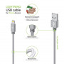 Кабель Intaleo CBGNYL2 USB-Lightning 2м Grey (1283126477669) (24266-03)