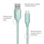 Кабель ColorWay USB-MicroUSB, 2.4А, 2м Mint (CW-CBUM009-MT) (23156-03)