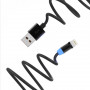 Кабель SkyDolphin S59L Magnetic USB - Lightning 1м, Black (USB-000440) (26757-03)