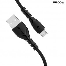 Кабель Proda PD-B47m USB-microUSB, 1м, Black