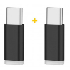 Адаптер XoKo AC-010 microUSB-USB Type-C Black 2шт. (XK-AC010-BK2)