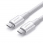 Кабель Ugreen US300 USB-C - USB-C, 1м, White (60551) (33937-03)