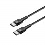 Кабель ColorWay USB Type-C - USB Type-C PD Fast Charging, 3А, 65W, 0.3м Black (CW-CBPDCC054-BK) (35017-03)