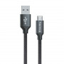 Кабель ColorWay USB-MicroUSB, 2.4А, 2м Black (CW-CBUM009-BK) (23157-03)