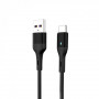 Кабель SkyDolphin S06T LED Smart Power USB - Type-C 1м, Black (USB-000557) (26708-03)