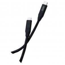 Кабель Tecro (TCC-3.0-0100BK) USB-USB Type-C, 1 м, чорний