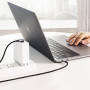 Кабель Ugreen US255 USB-C - USB-C, 1м, Black-Gray (50123) (33938-03)