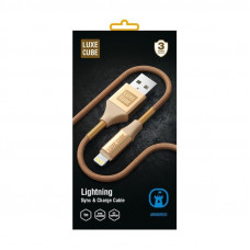 Кабель Luxe Cube Armored USB-Lightning, 1м, золотий (8886668670012)