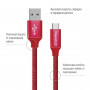 Кабель ColorWay USB-USB-C, 2.4А, 2м Red (CW-CBUC008-RD) (23158-03)