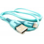 Кабель Dengos USB-Lightning 1м Blue (PLS-L-IND-SOFT-BLUE) (26109-03)