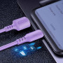 Кабель ColorWay USB-microUSB, soft silicone, 2.4А, 1м, Purple (CW-CBUM044-PU)