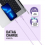 Кабель ACCLAB AL-CBCOLOR-T1PP USB-USB Type-C 1.2м Purple (1283126518270) (29609-03)