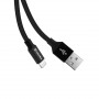 Кабель ColorWay USB-Lightning, 2.4А, 0.25м, Black (CW-CBUL048-BK)