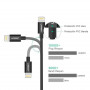 Кабель Ugreen US155 USB - Lightning, 2м, Black (80823) (34109-03)