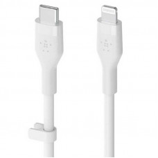 Кабель Belkin BoostCharge Flex Lightning-USB Type-C, 1 м White (CAA009bt1MWH) OEM