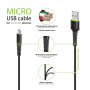 Кабель Intaleo CBFLEXM3 USB-microUSB 3м Black (1283126487491) (24269-03)