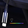 Кабель ColorWay USB-Lightning, 2.4А, 1м, Zinc Alloy + Led, Black (CW-CBUL035-BK) (24139-03)