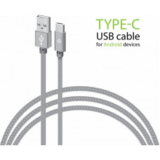 Кабель Intaleo CBGNYT1 USB-USB Type-C 1м Grey (1283126489136)