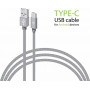 Кабель Intaleo CBGNYT1 USB-USB Type-C 1м Grey (1283126489136) (25319-03)