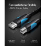 Кабель для принтера Vention USB A Male - B Male Print 1 м (VAS-A16-B100) (29990-03)