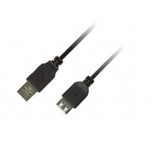 Кабель Piko (1283126474125) USB 2.0 AM-AF, 1.8м, Black