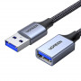 Кабель-подовжувач Ugreen US115 USB - USB (AM-AF), 2 м, Black (10497) (33956-03)